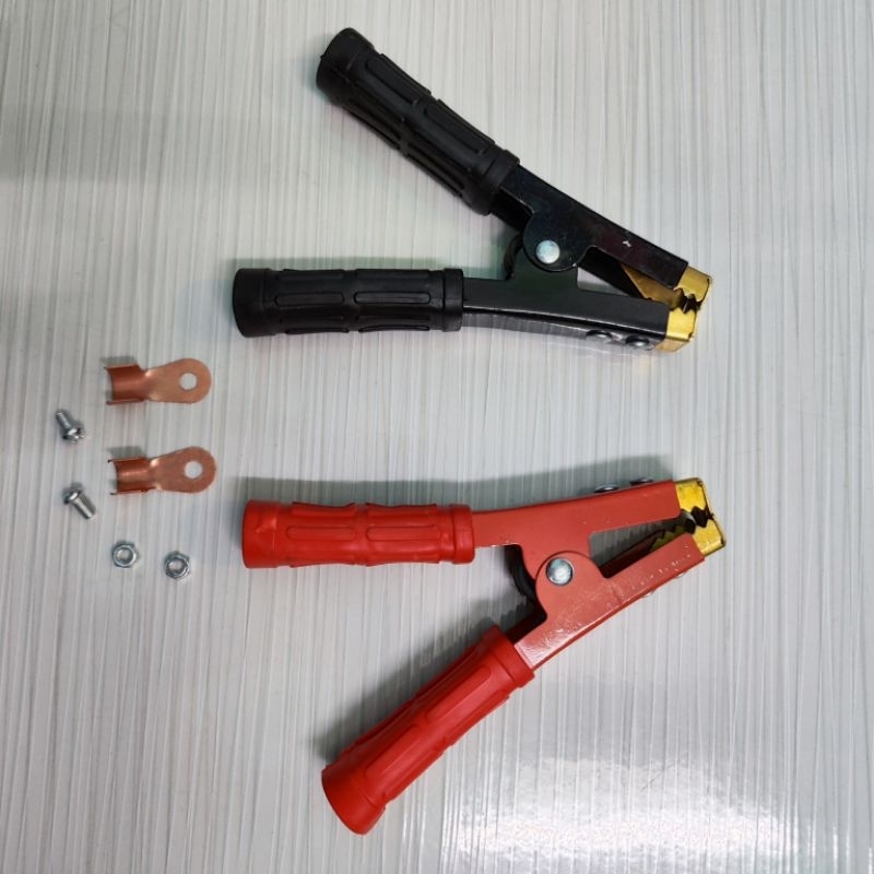 Kẹp bình acquy 500A, kẹp cá sấu bộ 2 chiếc (đỏ và đen)