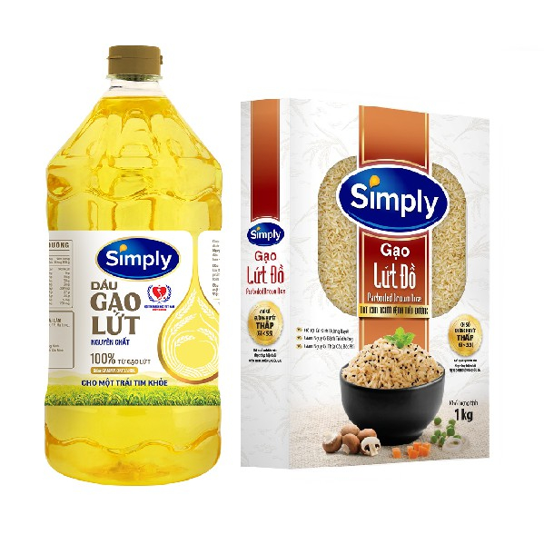 Dầu gạo lứt Simply 2L/chai