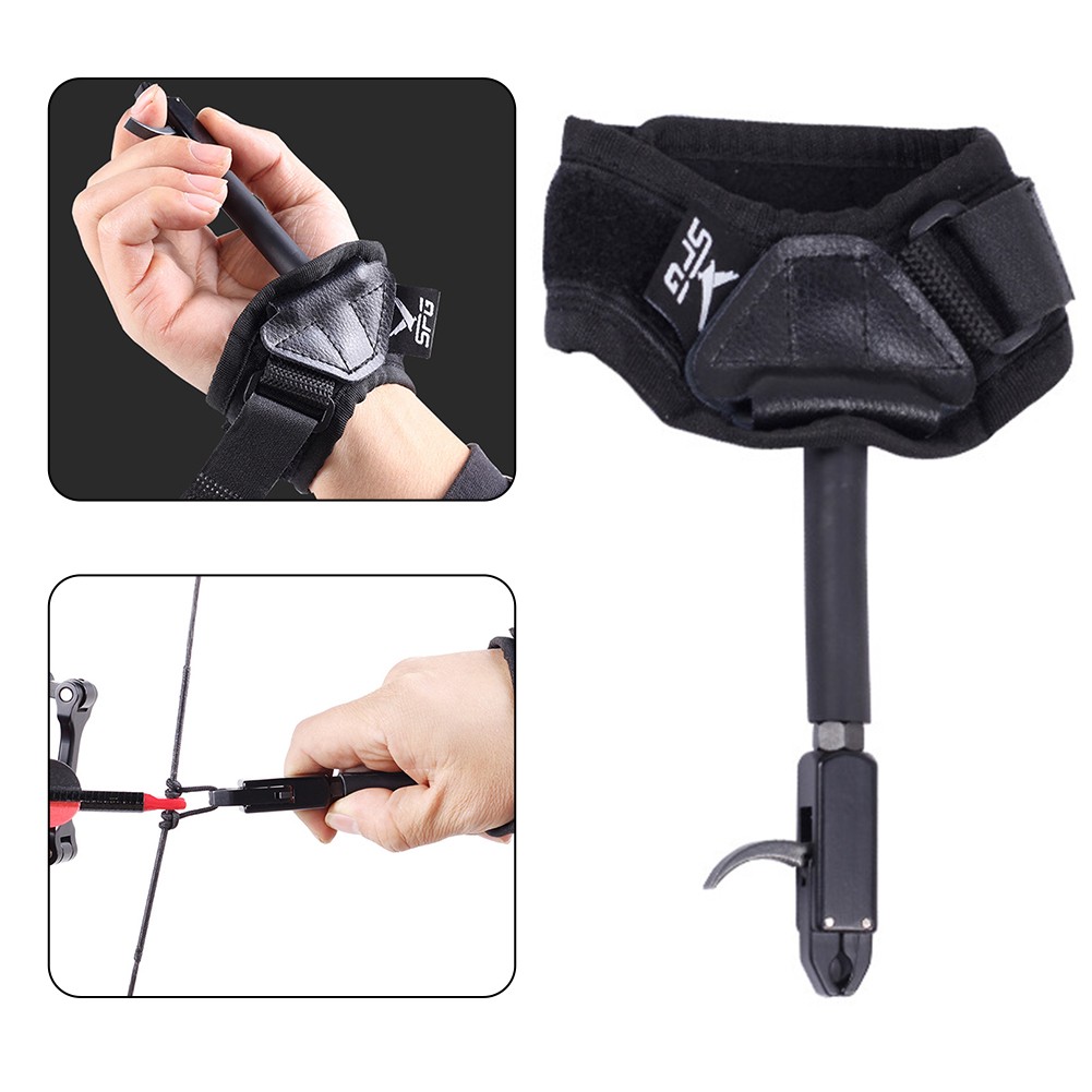 Compound Bow Accessories AMEYXGS Archery Bow Release Aids 4 Finger Grip ...
