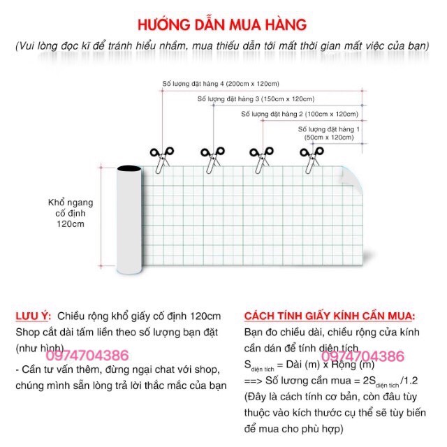 Decal dán kính mờ ( 120cmx50cm)lzd