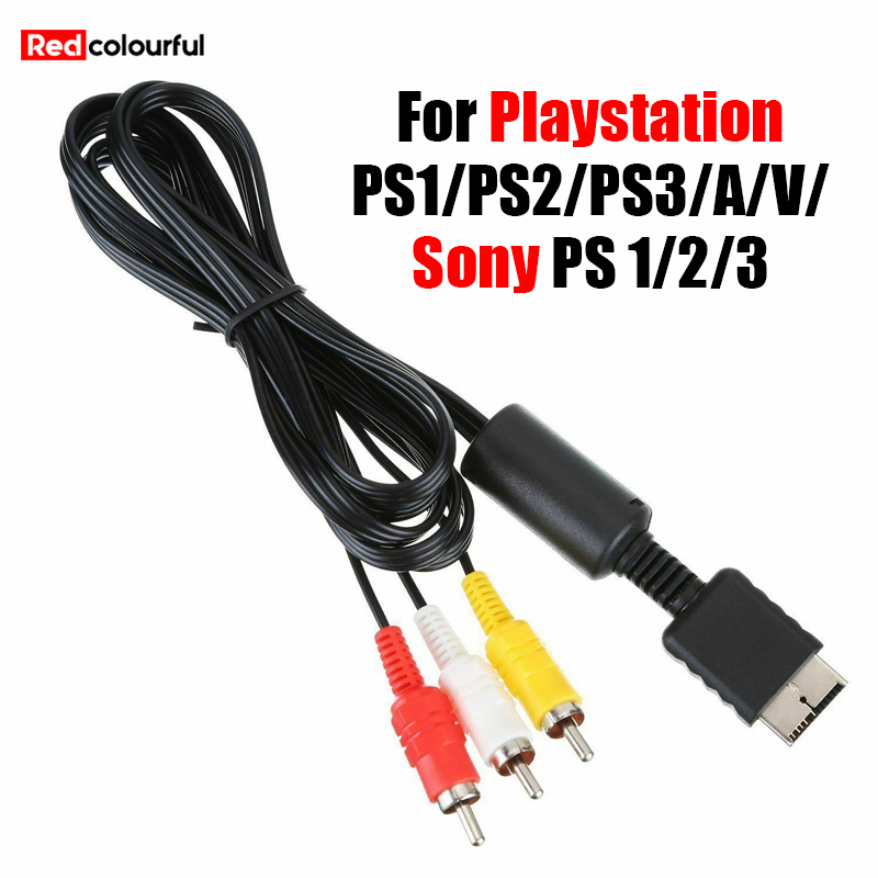 Redcolourful 1.8m 3rca Tv Adapter Av Cable Audio Video Cable For Ps2 Ps3 Multimedia Audio Cable