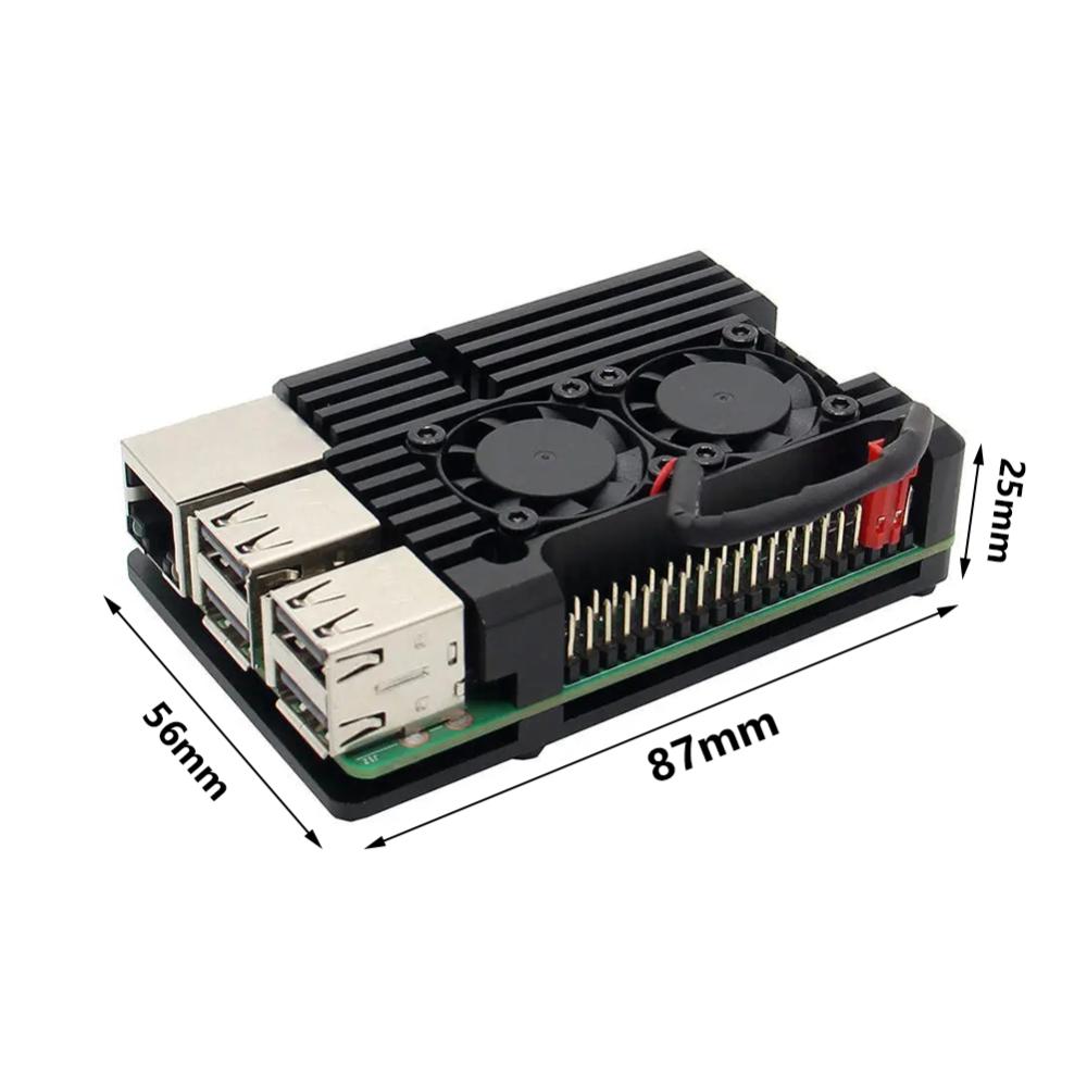 Cho Raspberry Pi 3 mô hình B B + vỏ nhôm có không có quạt làm mát kép