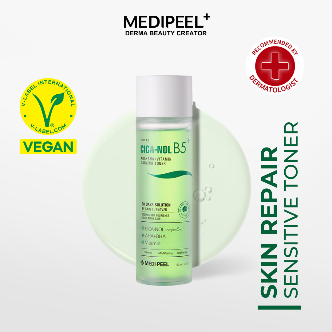 MEDIPEEL Phyto Cicanol B5 AHA BHA Vitamin Calming Toner 150ml (Gentle