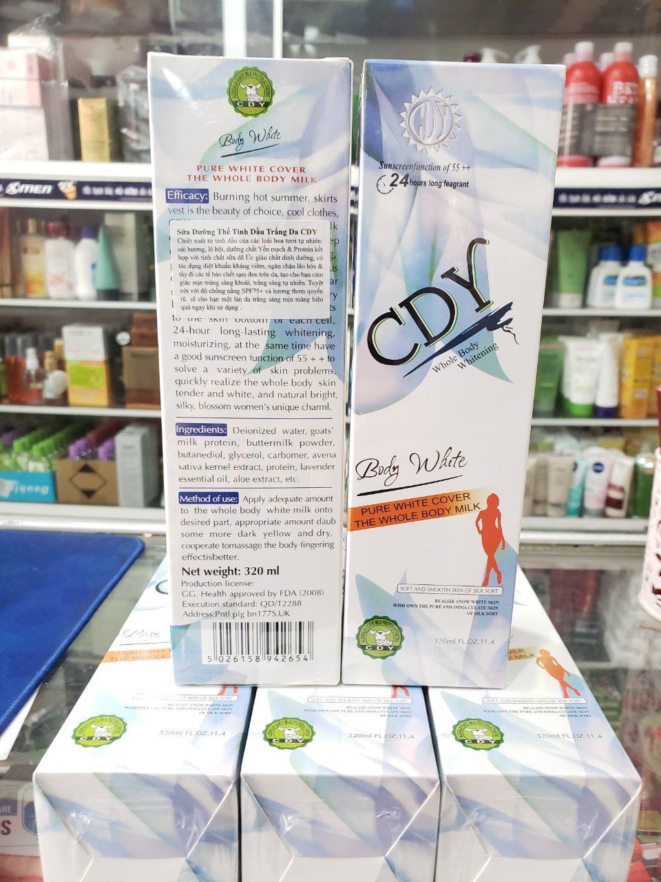 Dưỡng Trắng Da Toàn Thân CDY 320ML