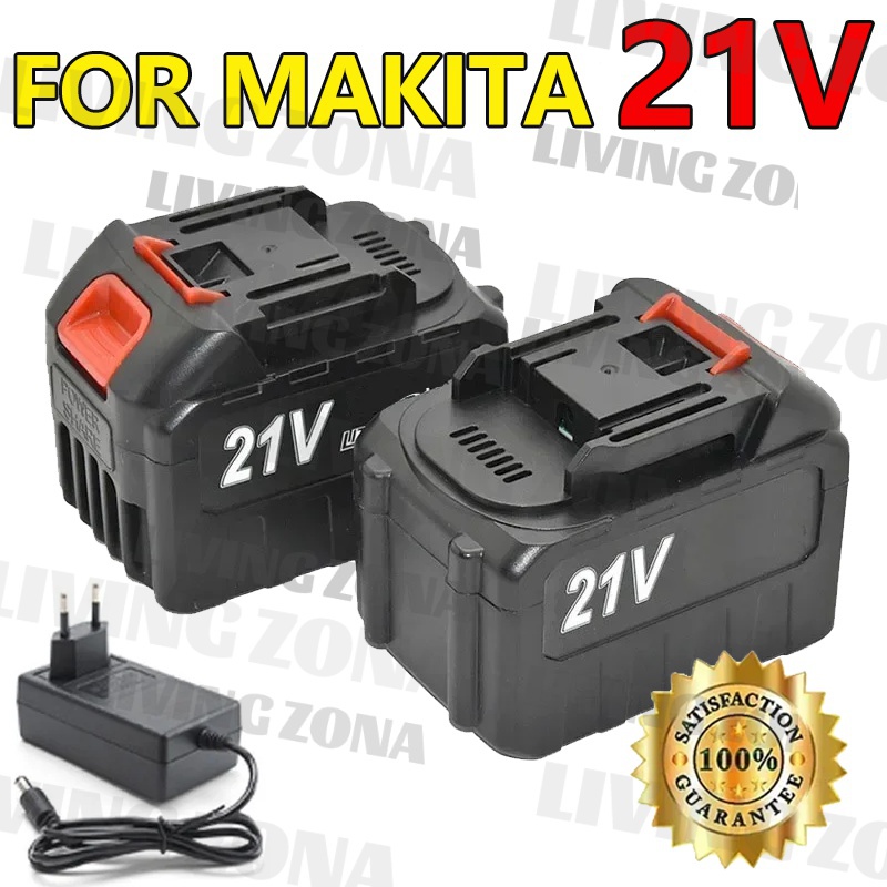 Baterai Litium Li-Ion for Makita 21V 18V 12V CHARGER SET untuk
