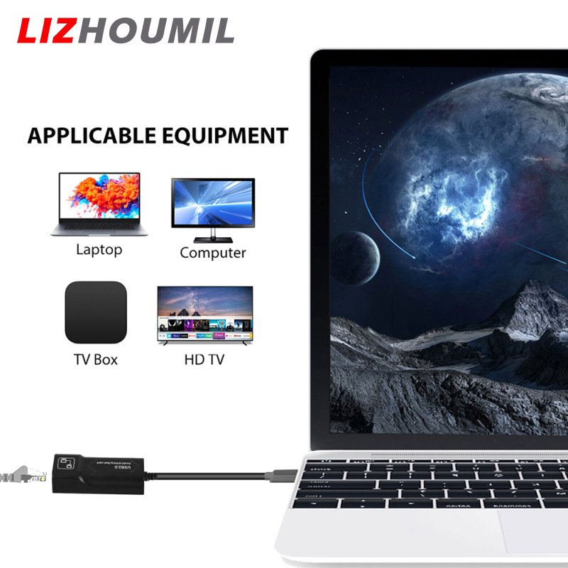 LIZHOUMIL Lan Ethernet Adapter Auto-connect Usb Adapter Compatible For Amazon Fire Tv 3 / Stick Gen 2 / 2 Stop Buffering