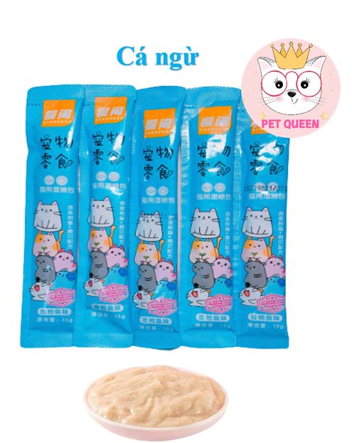 COMBO 5 CÂY SÚP THƯỞNG SHIZUKA CHO MÈO 15gram