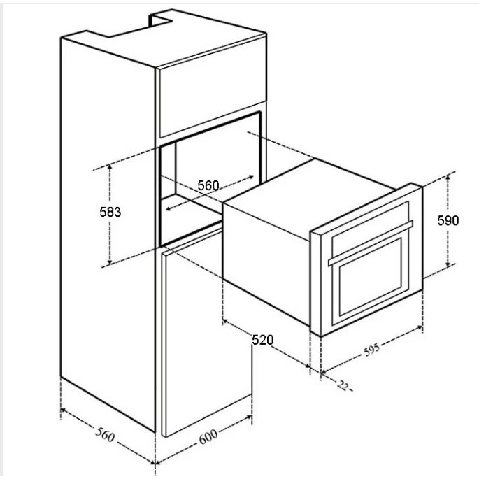 Lò nướng âm tủ Canzy CZ-06AU(Dung tích 70L) (Giá tốt ƞhất )