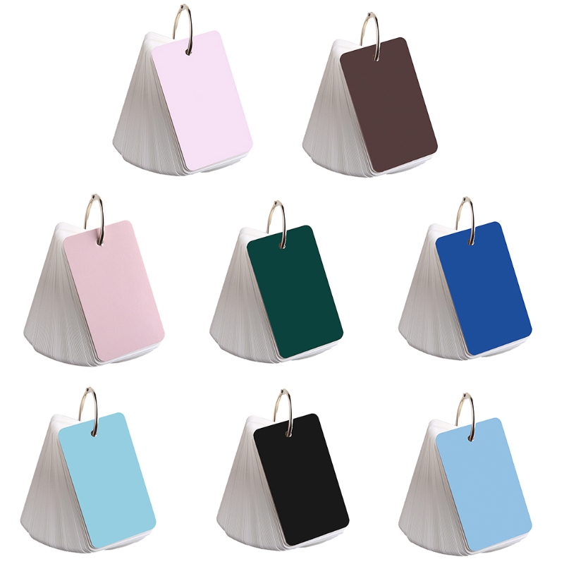 【EleganceEssence】100 Sheets Blank Index Card Note Memo Paper Set with ...