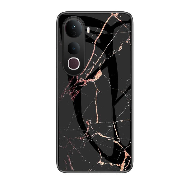 For VIVO IQOO Z10 Z10 Lite Phone Case Fashion Marble Pattern Phone Case Tempered Glass Protected Soft Silicone Bumper for Vivo iqoo Z10 Z10 Lite Cover Casing HP.