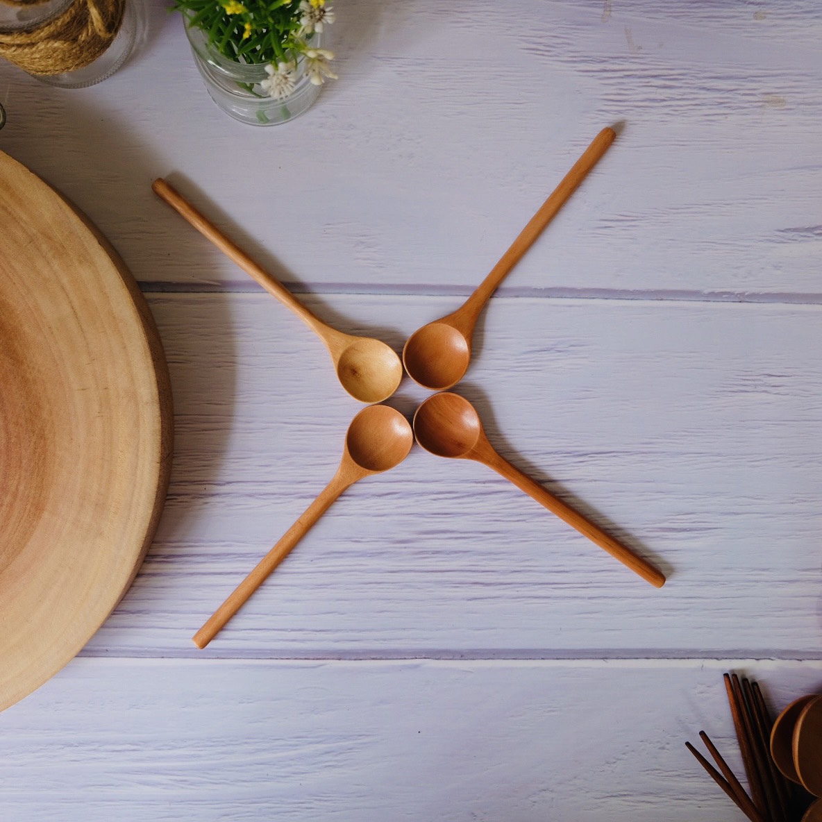 Thìa muỗng gỗ tròn - Hàng xuất khẩu