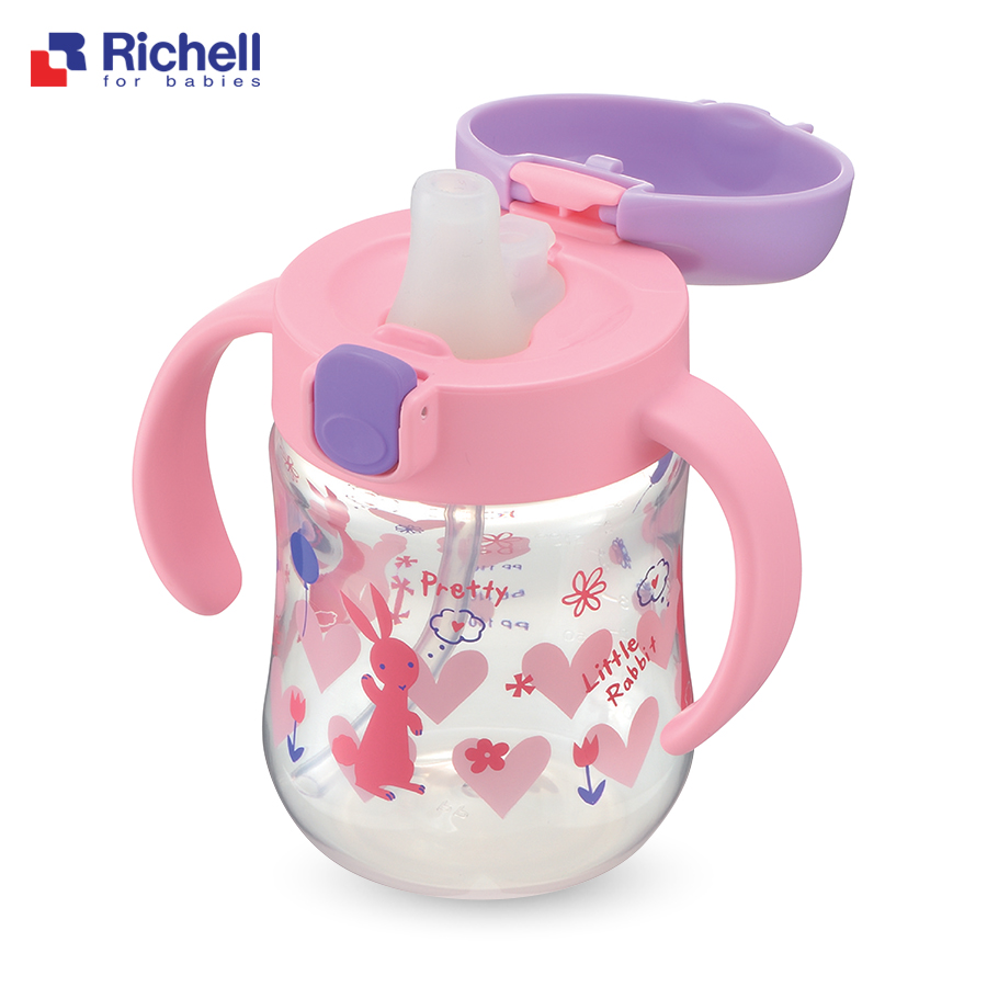 Bình tập uống có tay cầm Richell T.L.I