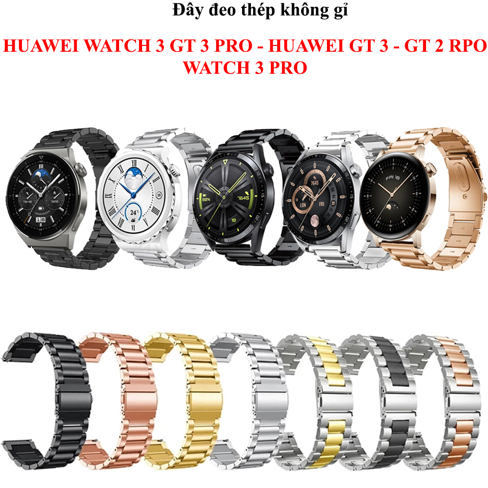 HUAWEI GT 3 Dây đeo thép đồng hồ Huawei Watch GT3 - 42,46MM thumbnail