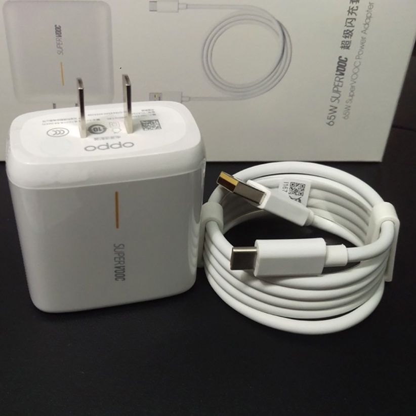 Bộ sạc siêu nhanh super vooc 6a 65w chân typec