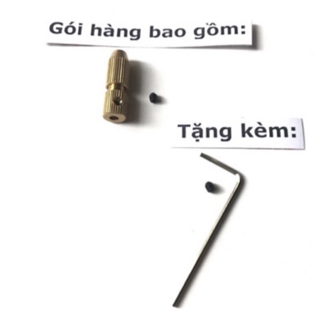 đầu kẹp 3.17mm lỗ trục 3.17mm gắn motor 540