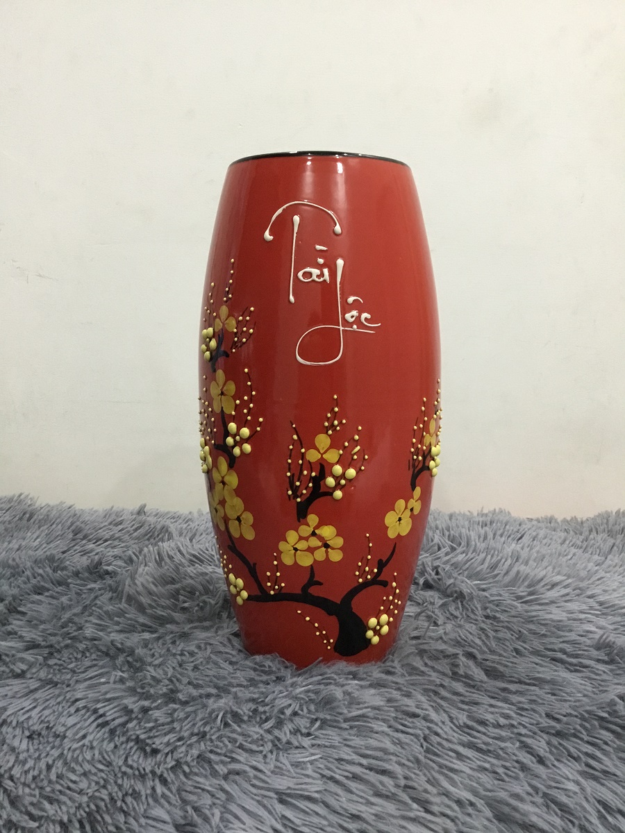 BÌNH HOA TÀI LỘC SỐ 4 - GỐM SỨ BÁT TRÀNG