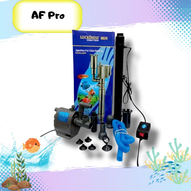 Pompa Aquarium Lampu UV LUCKINESS 680 UV 9watt