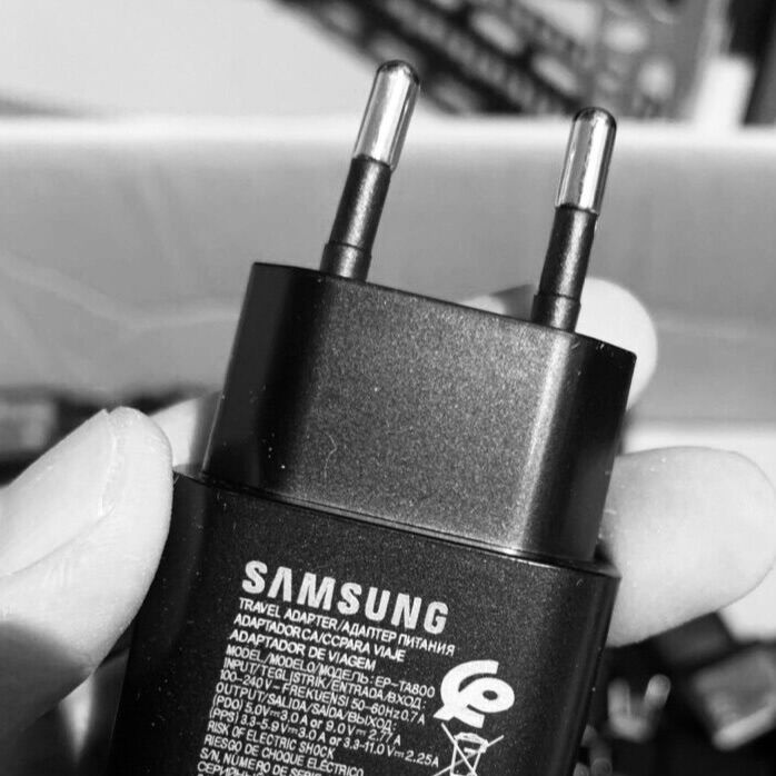 Củ sạc nhanh Samsung 25W, type C cho S20/S20+, S20Ultra, note 10/note10+, màu đen, Hàng Zin