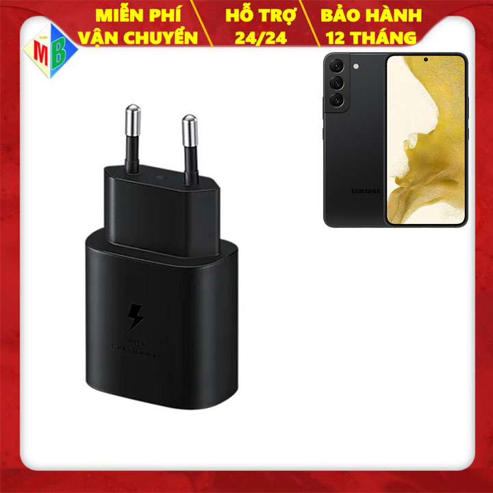 Cóc sạc nhanh đen 25w samsung s22 5g