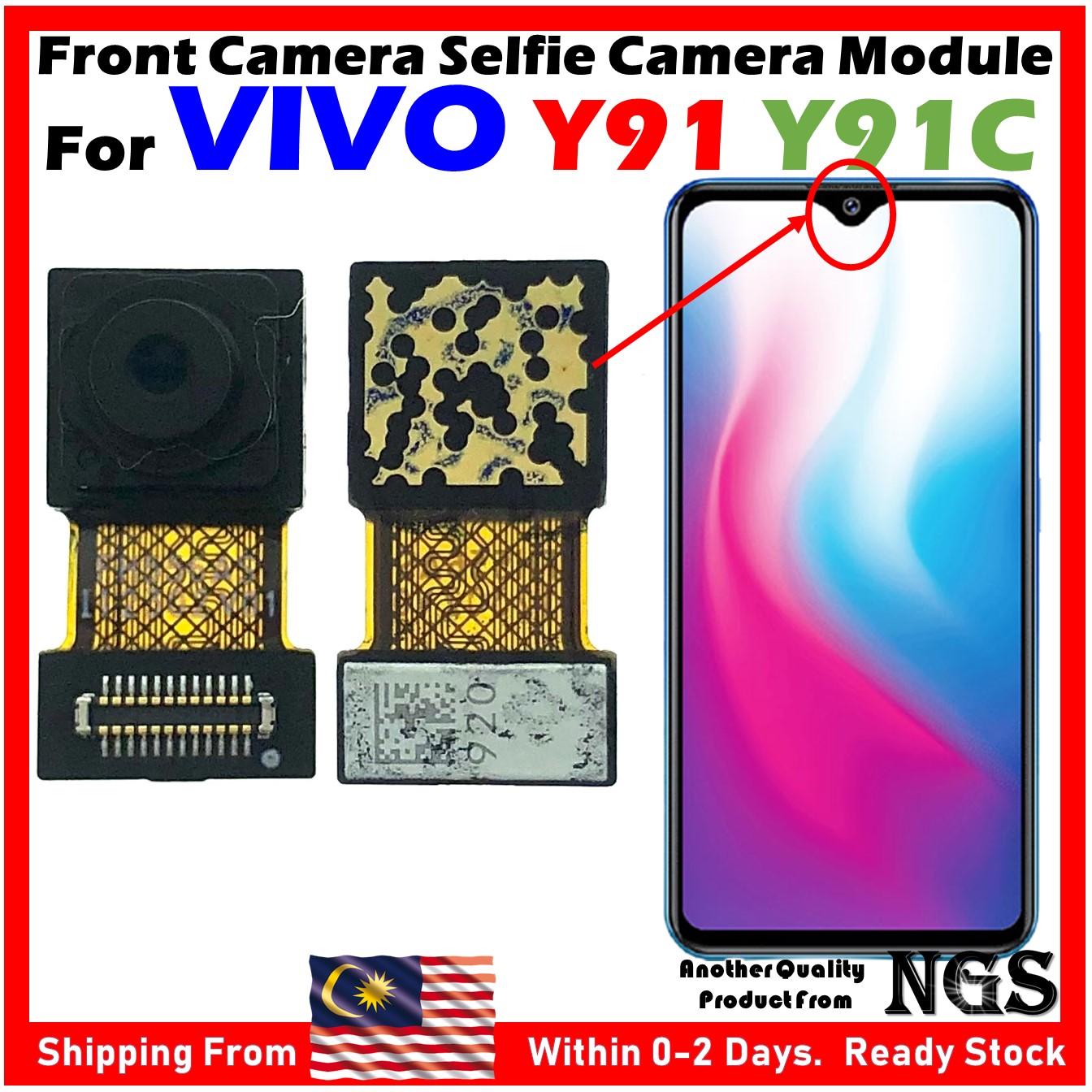 vivo y91 selfie camera