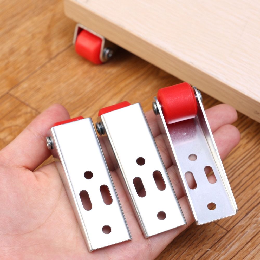 【HOT】 Durable Silent Caster Household Moving Tool Door Support Moving Wheel Side Mounted Directional Roller for 1/2Pcs.