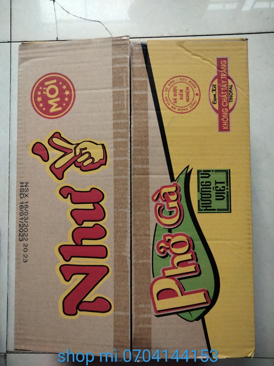 Thùng 30 gói Phở Gà Như Ý 65gr