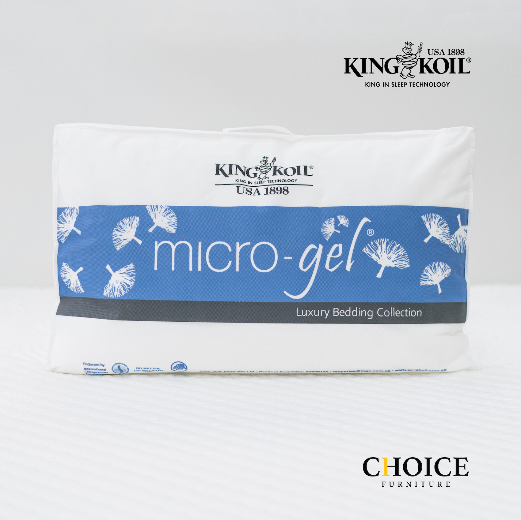 King Koil Micro Gel Pillow Choice Furniture Lazada Singapore