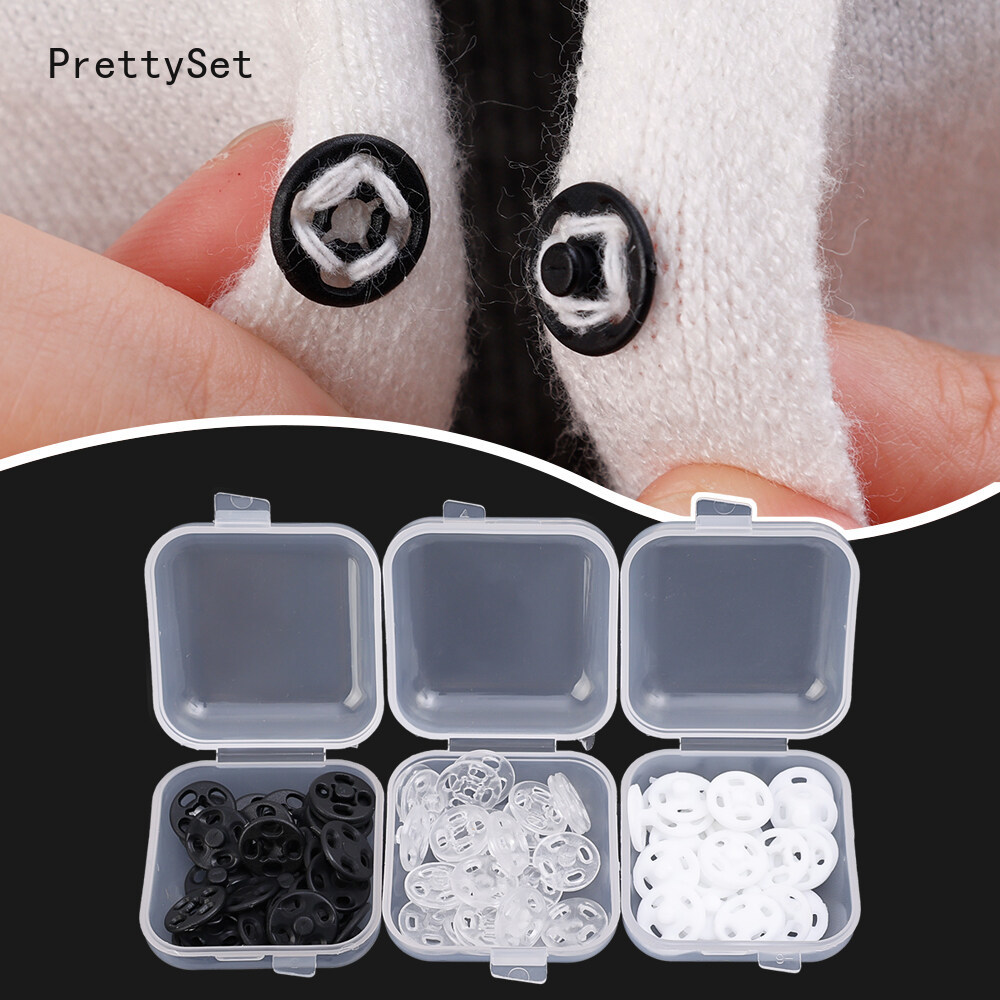 15 Pairs Invisible Small Plastic Snap Buttons Fasteners Press Button Stud For Clothes Mini Accessories