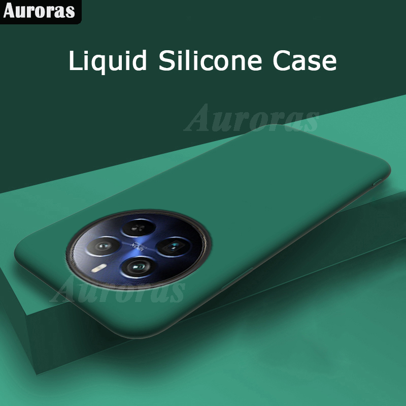 For Realme 13 Phone Case Fashion Straight Soft Liquid Silicone Cover Camera Protection Shockproof for Realme 13 Pro Plus Cover Casing HP.