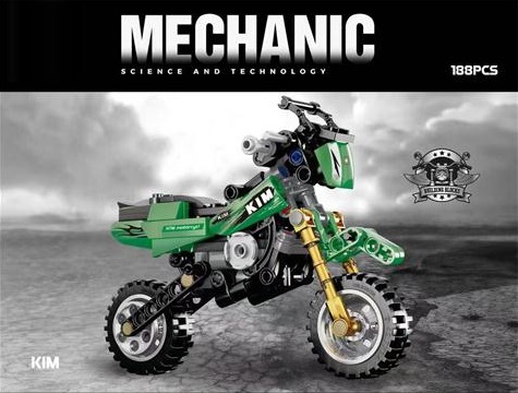 Motorbike 188pcs Motorcycle Model Building Block Plastic Bricks Kids Toys