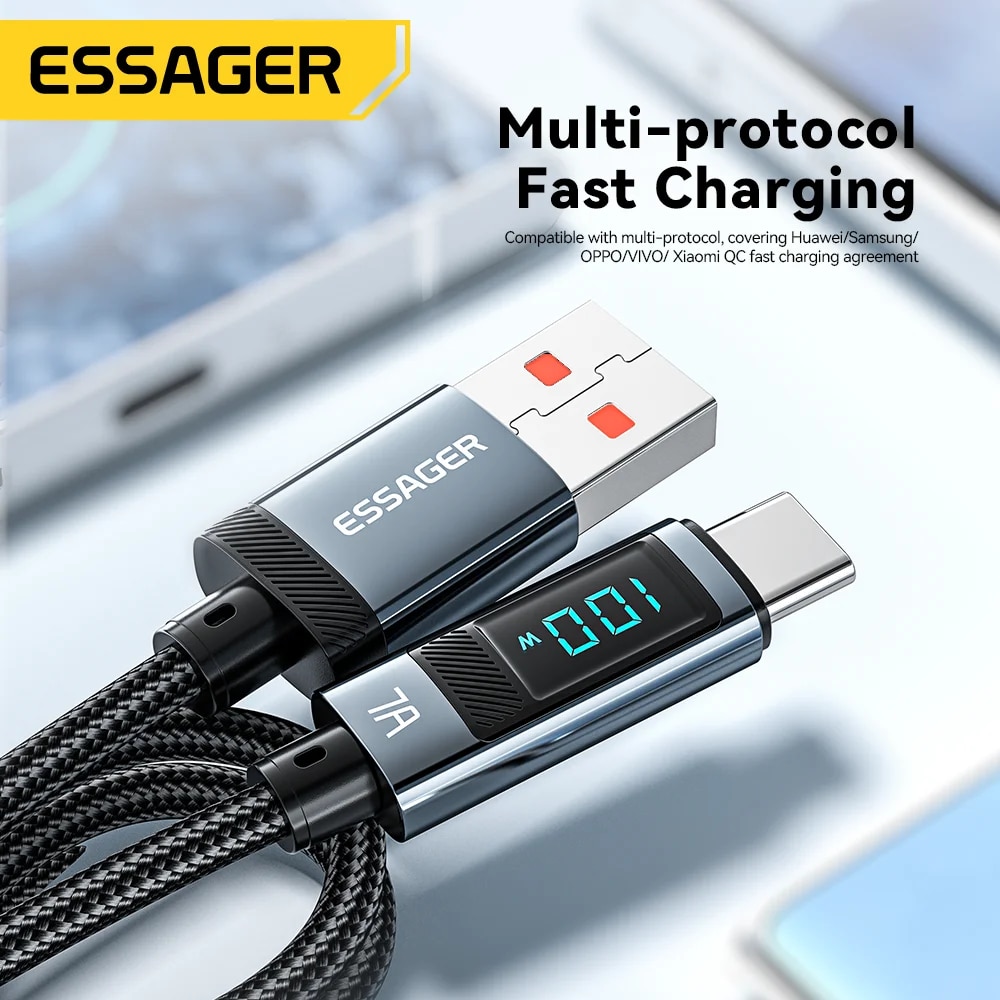 new%20style%20Essager%207A%20USB%20Type%20C%20Cable%20100W%20USB%20C%20Charger%20Data%20For%20Realme%20Huawei%20P40%2030%20Pro%2066W%20Fast%20Charging%20Wire%20Cord%20Samsung%20Xiaomi%20Poco%20-%20Image%204