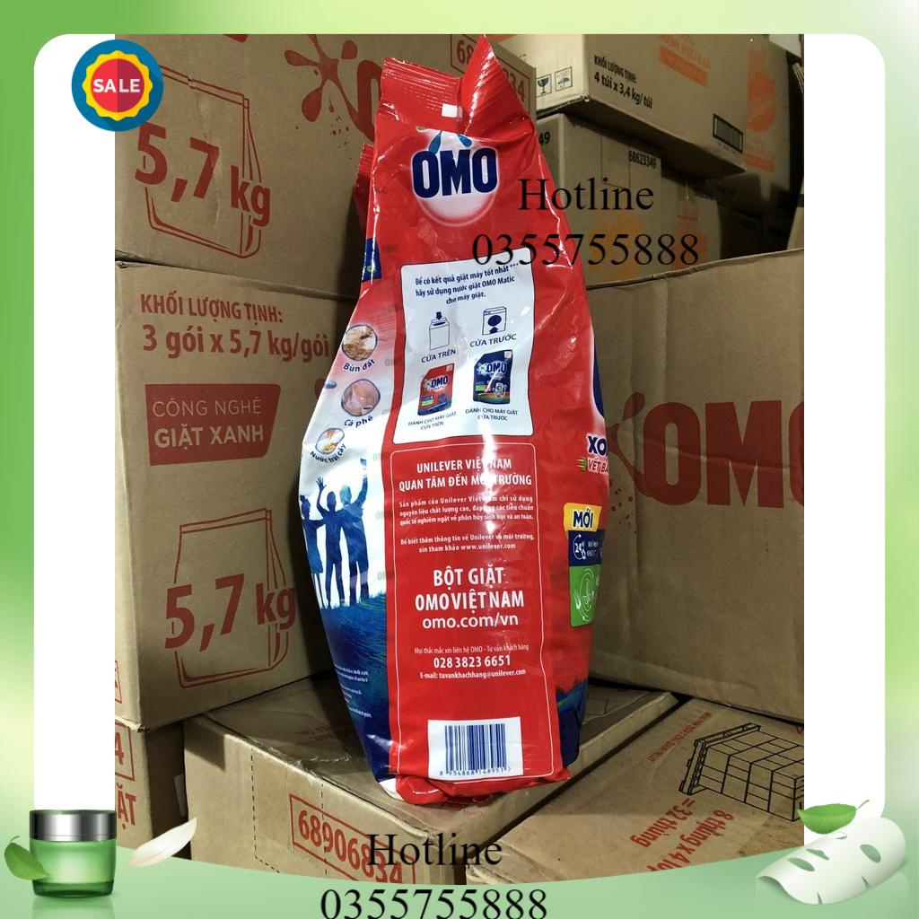 Bột giặt Omo Sạch cực nhanh 5.7 kg đỏ