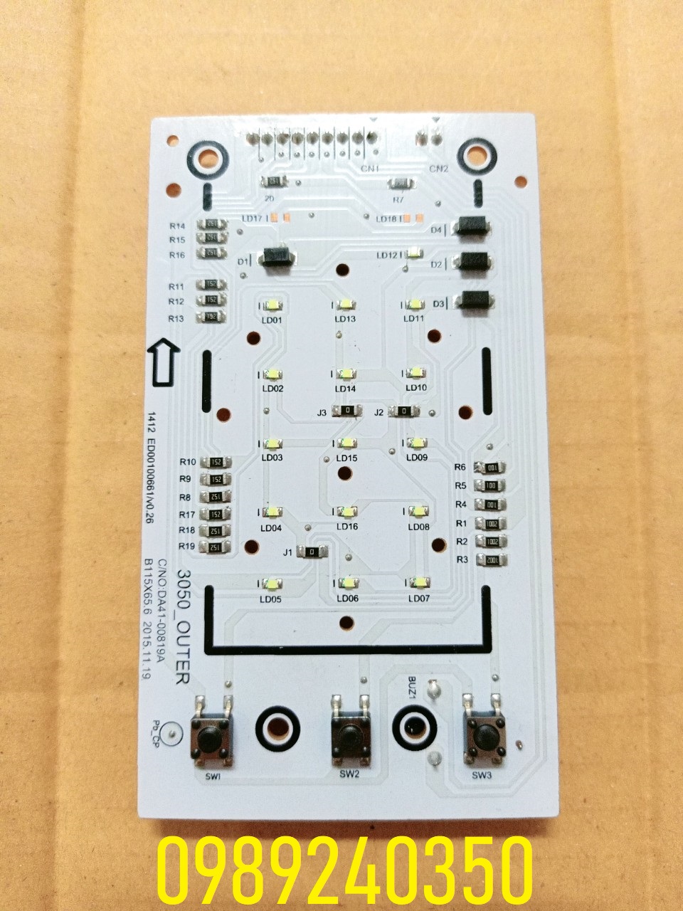 Bo mạch tủ lạnh Samsung mới chính hãng