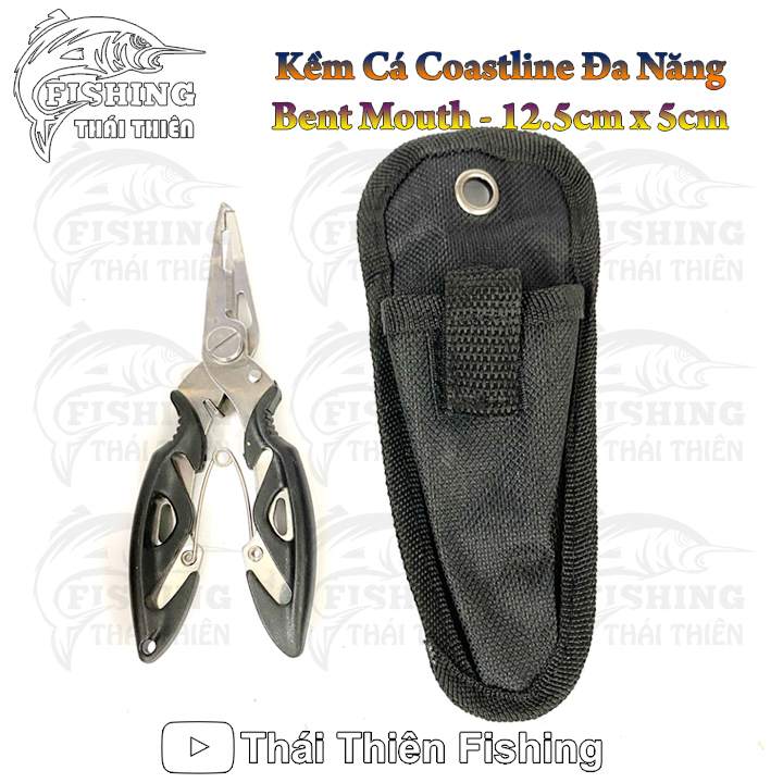 Kềm cá coastline bent mouth cao cấp 12.5cm x 5cm chuyên dùng kẹp, gắp gỡ cá, tháo móc lưỡi mồi giả