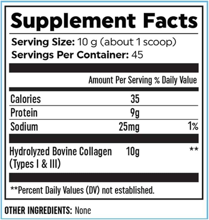 NativePath Collagen Peptides Protein - Hydrolyzed Type 1 & 3 Collagen Powder for Skin, Hair, Nails - Collagen Powder for Skin - 15.9 oz (45 Servings). 