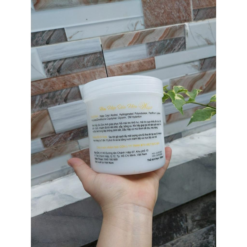 Hấp dầu ủ xả tóc cao cấp Siêu Mềm Mượt, Siêu phục hồi tóc WEGO 1000ml