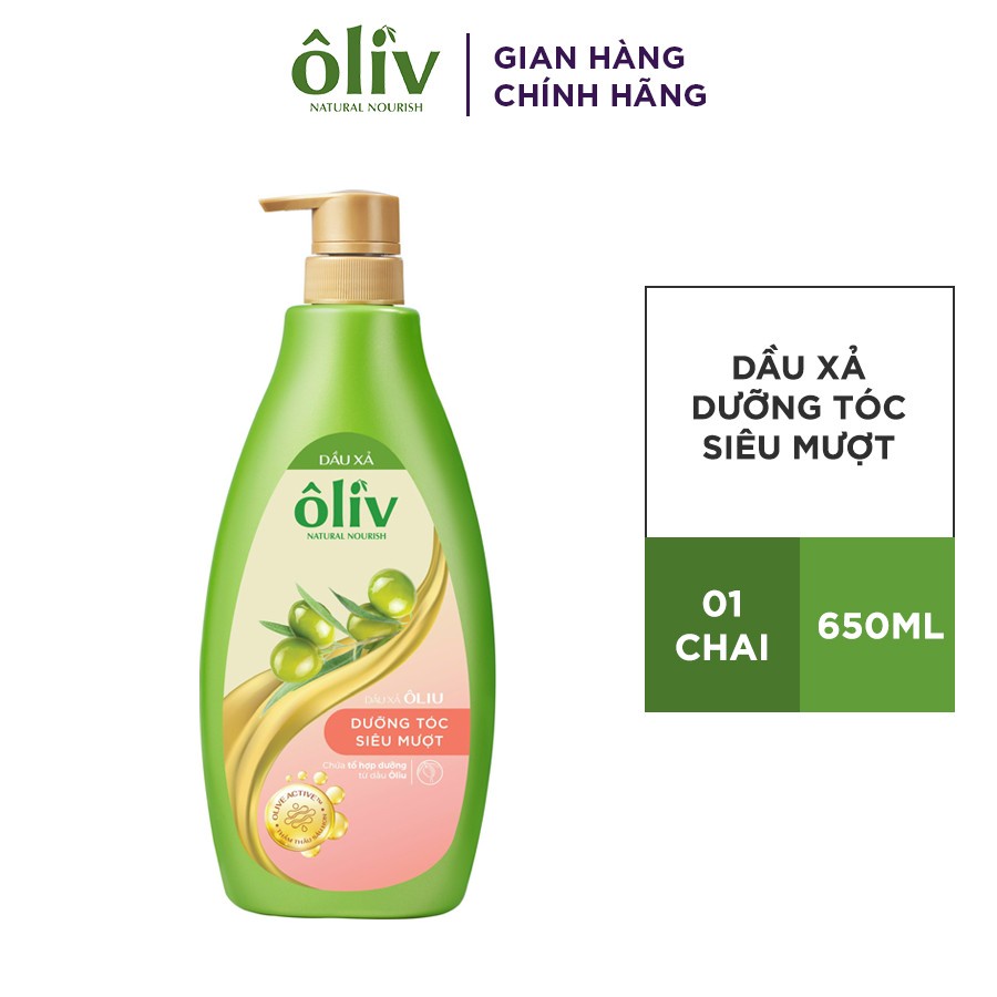 Dầu Xả Dưỡng Tóc Siêu Mượt Ôliv 650ml