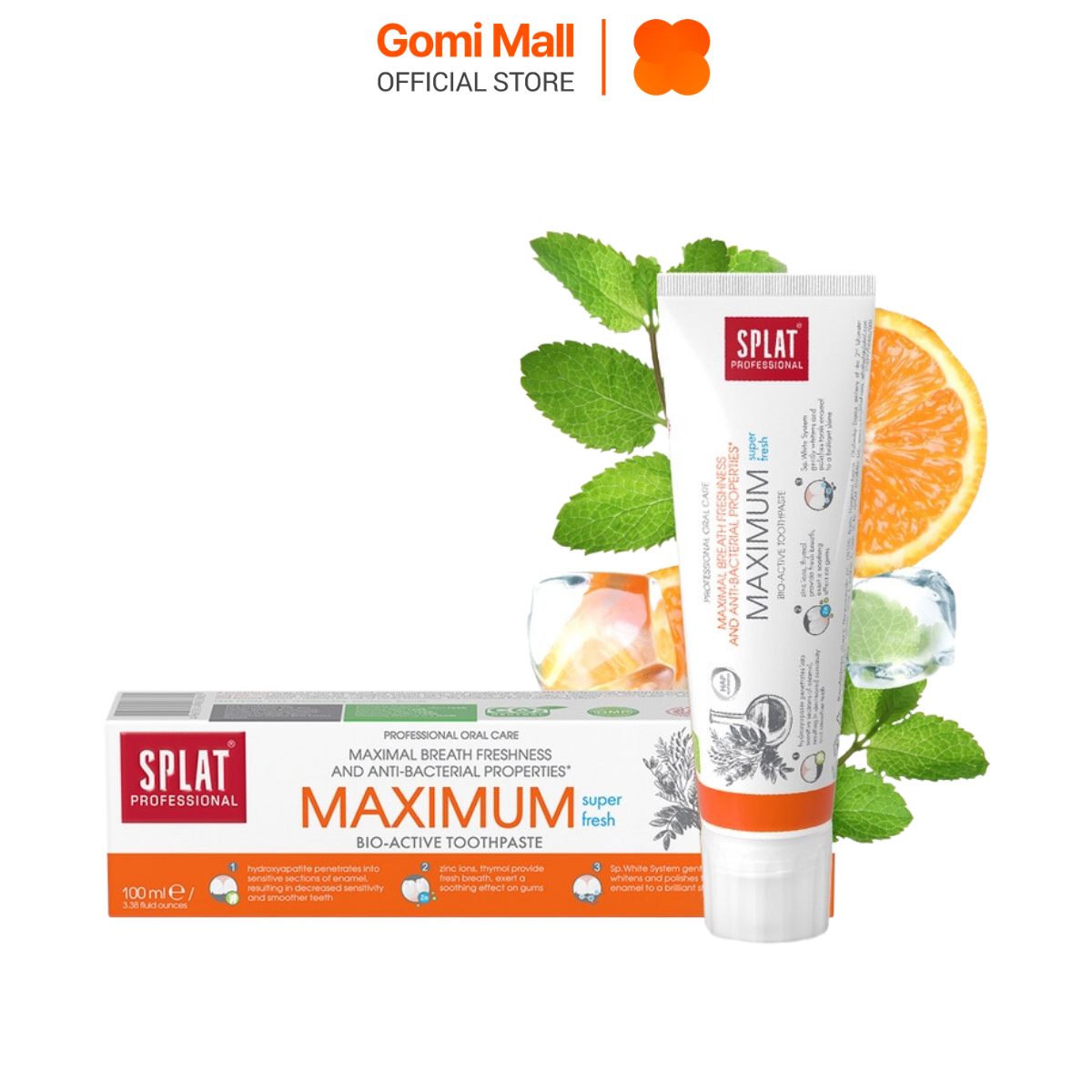 Kem đánh răng thơm miệng trắng răng SPLAT Maximum 100ml