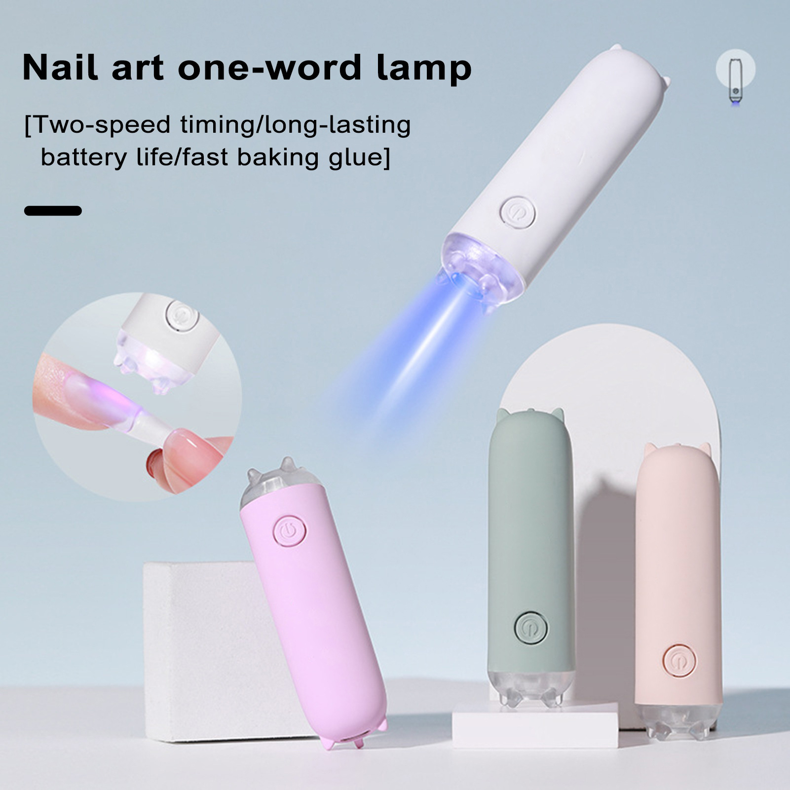 Ship Led Nail Lamp Fast-drying Mini Nail Lamp Portable and User-friendly Uv Lamp for Salon-quality Nails Two Gear Timing Compact and Convenient