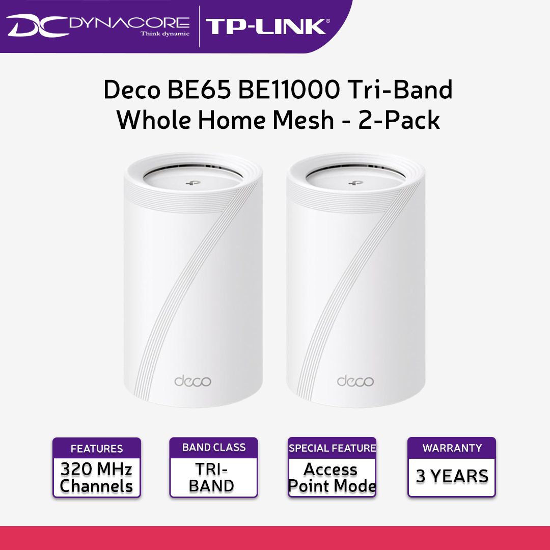 新品 BE11000 メッシュWi-FiシステムTPLINK Deco BE65 Deco BE65 | BE11000 Whole Home Mesh Wi-Fi 7 System | TP-Link