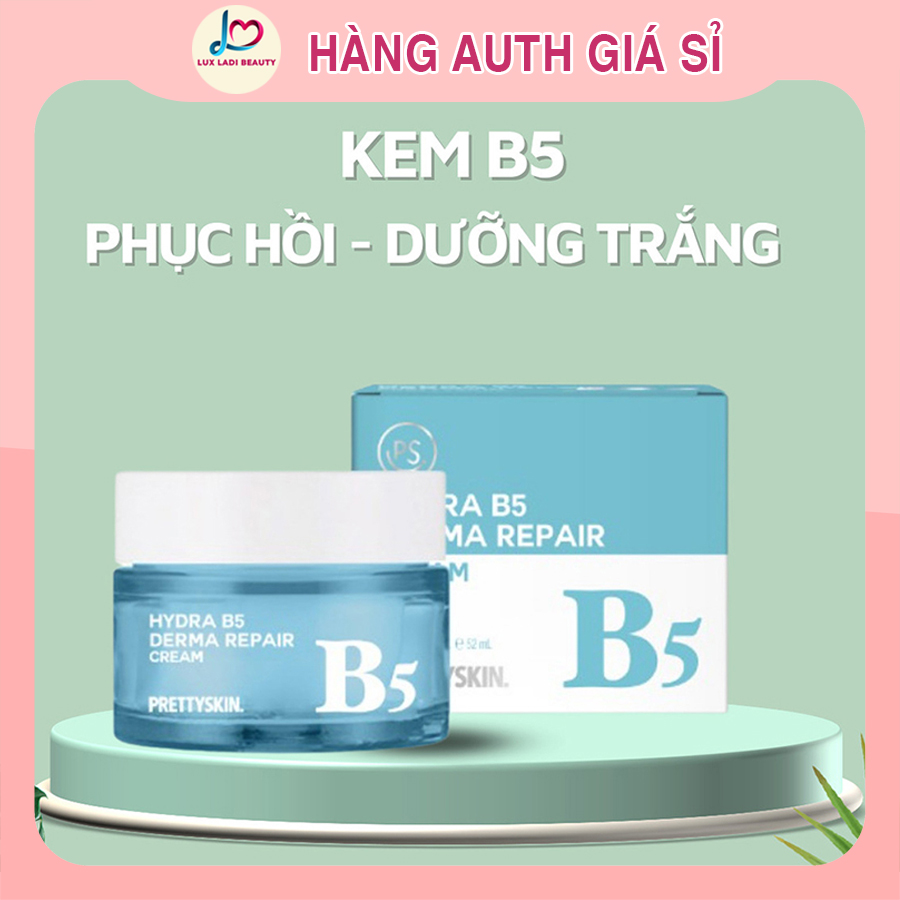 Kem Dưỡng Hydra Derma ɾepair Cream B5 Pretty Skin 52ml Hàn Quốc, Phục Hồi Và Dưỡng Trắng Ngừa Mụn Se Khít Lỗ Chân Lông