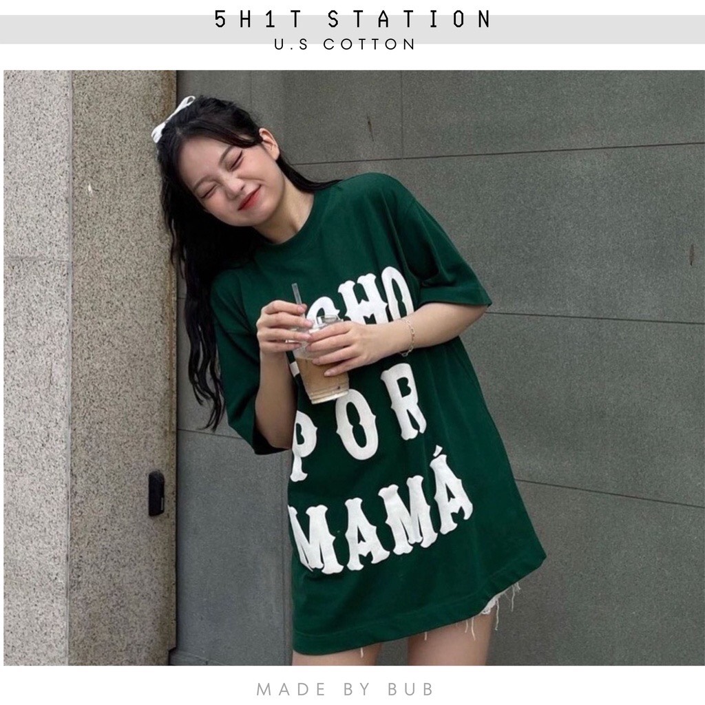 Áo phông unisex ,áo thun nam nữ , áo thun tay lỡ nam nữ , áo thun "hecho por mama" hàng đẹp chất lượng