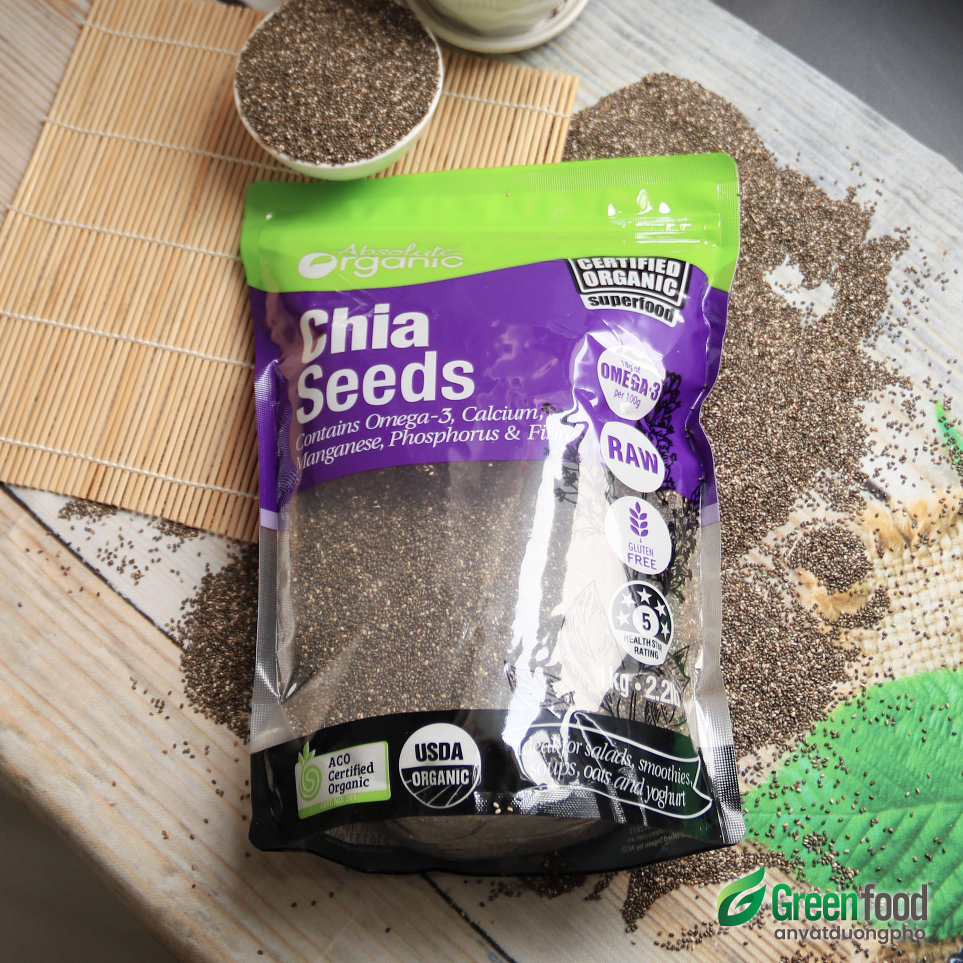 HẠT CHIA ÚC TÍM (Absolute Organic)