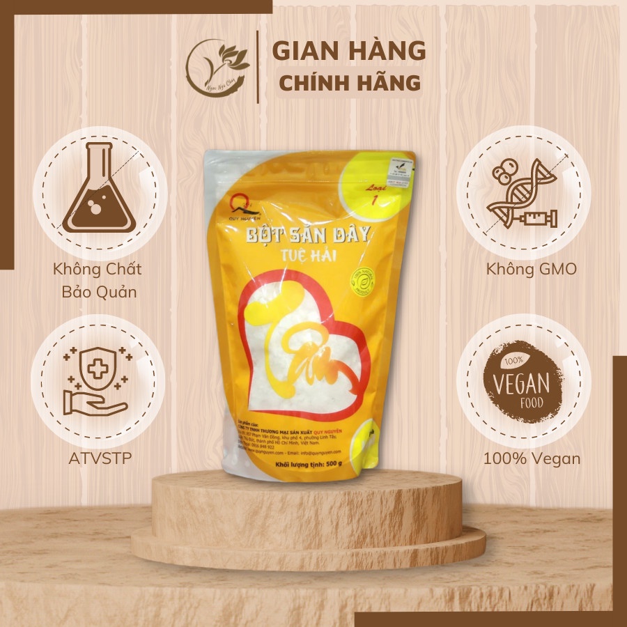 Bột sắn dây Quy Nguyên gói 500g (loại 1) Bột sắn dây Thầy Tuệ hải