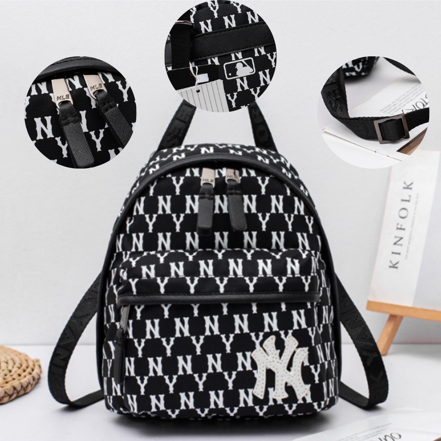 Balo MLB NY Monogram Backpack Tiếu Chuẩn Hàn Quốc BL-0010