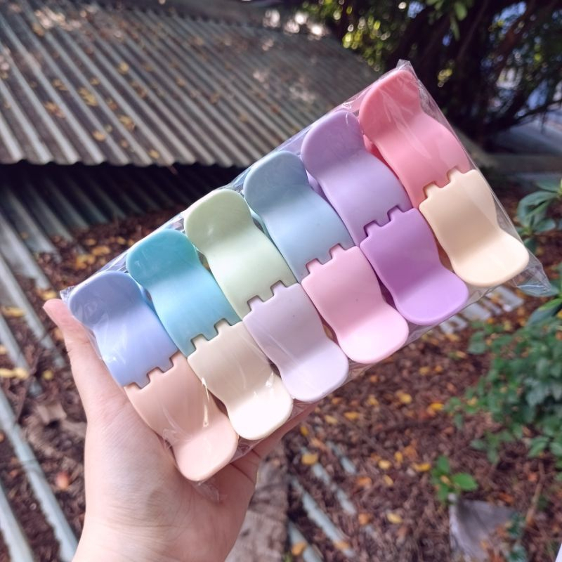 Combo 12 Kẹp Càng Cua Tóc Trơn MIx