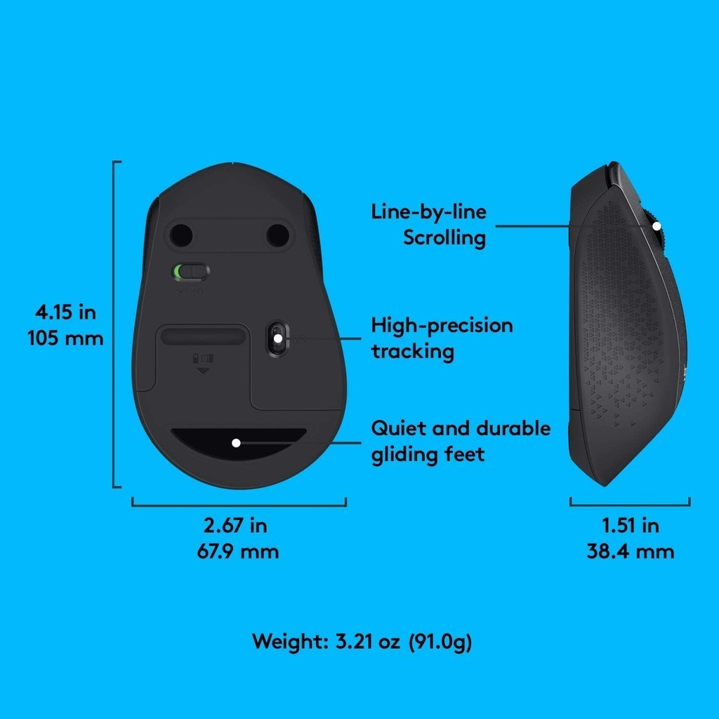 Chuột Không Dây Logitech M330 Silent Plus- Hàng Chính Hãng