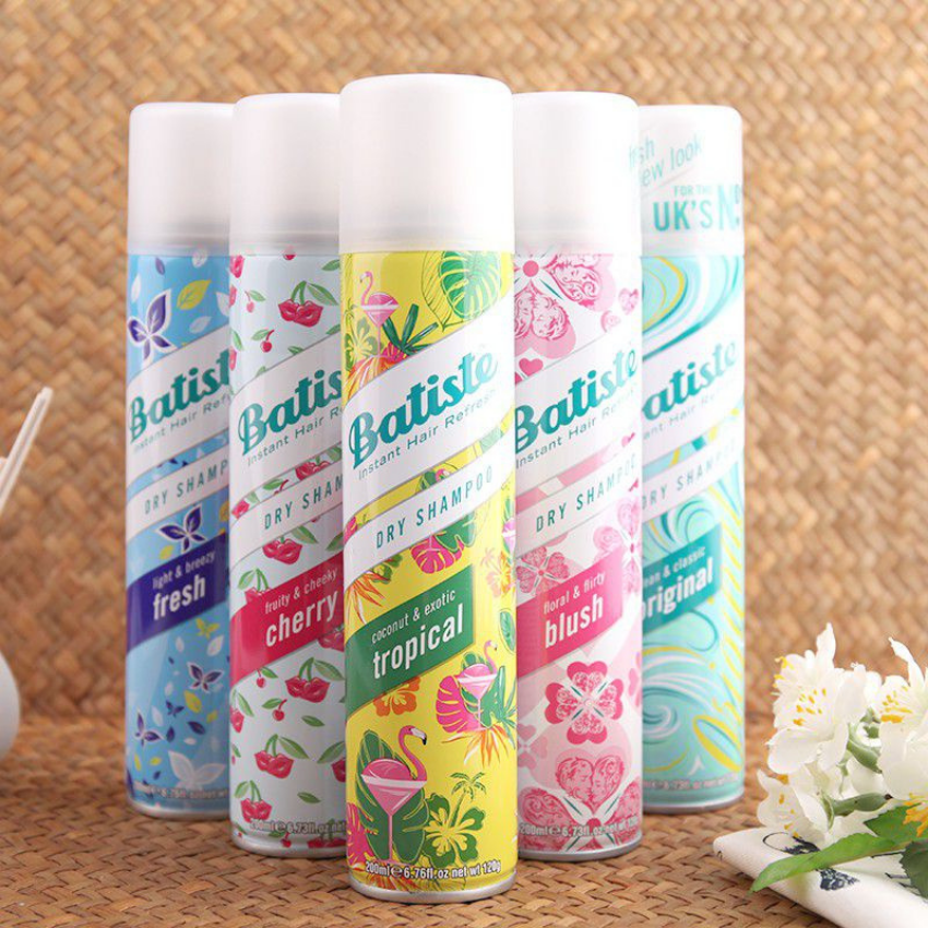 Dầu Gội Khô Batiste Dry Shampoo 200ml