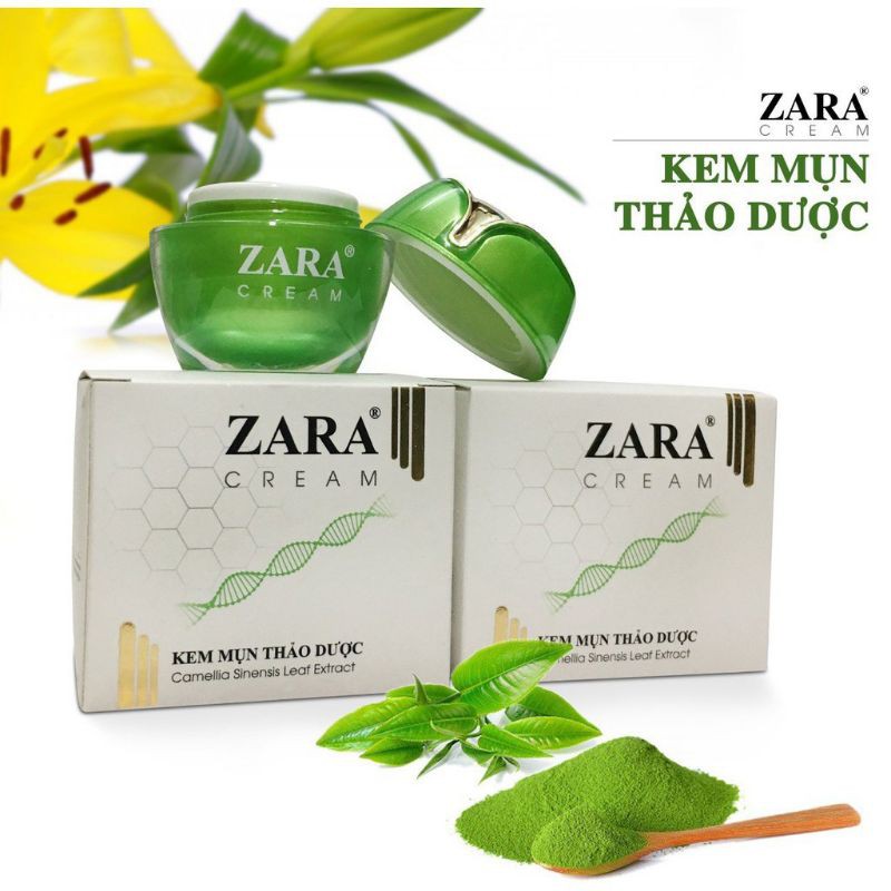 Combo hai hộp kem thảo dược zara sạch mụn