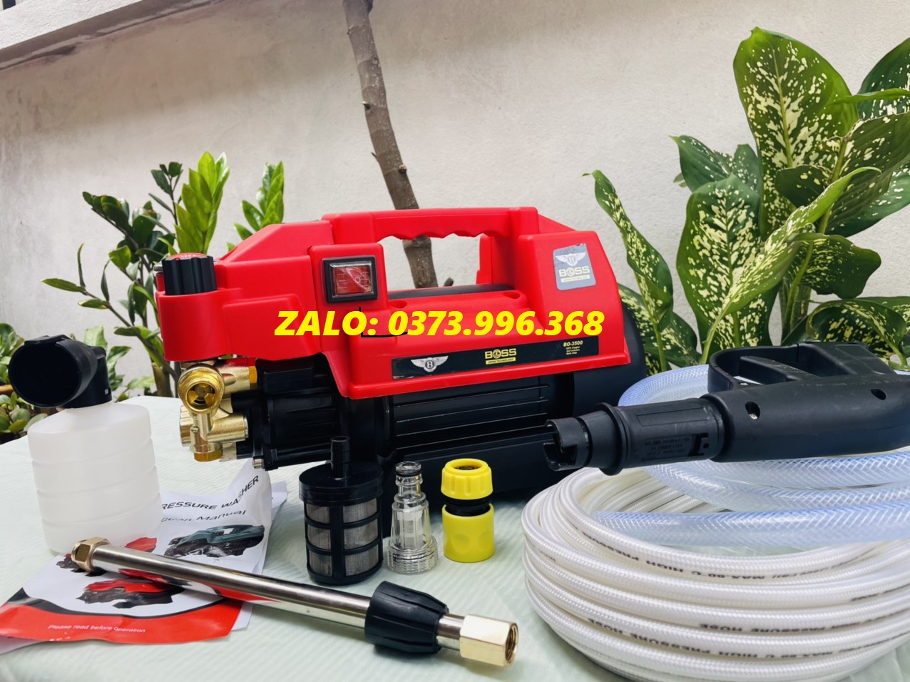máy rửa xe áp lưc cao   BOSH 3500W